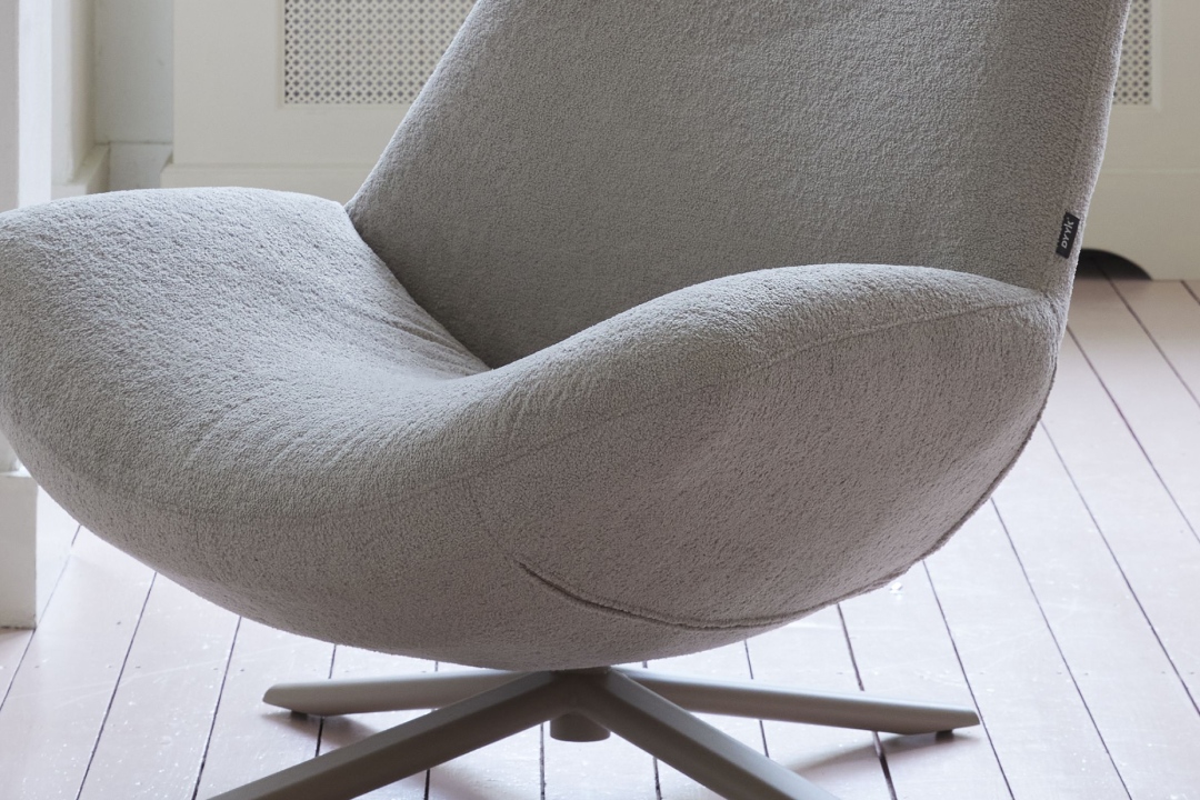 Rocco draaivoet metaal hoog Sfeerbeeld 2