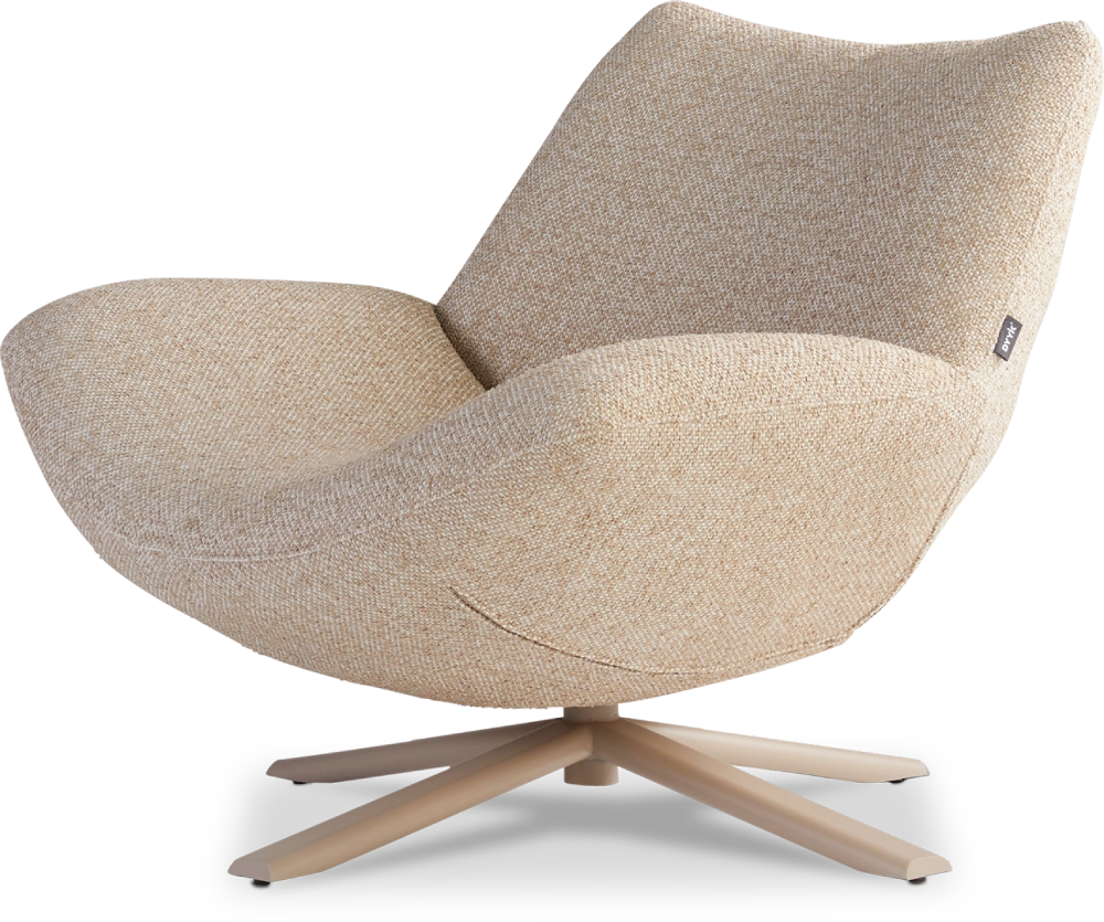 Fauteuil Rocco draaivoet metaal laag Dyyk 2