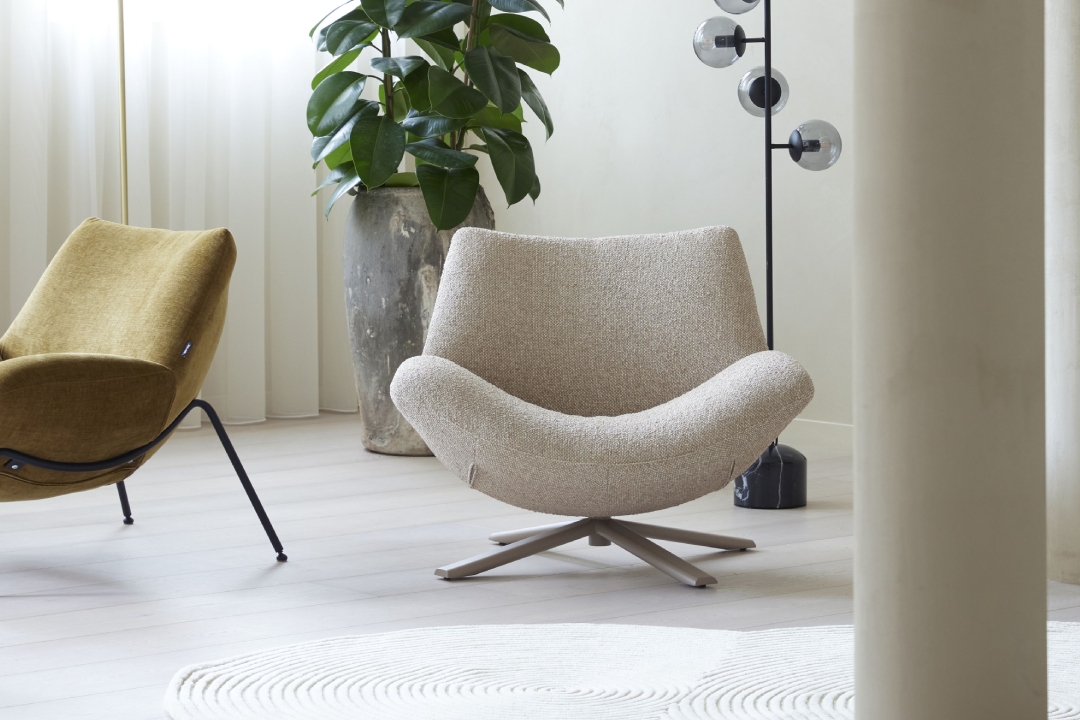 Rocco draaivoet metaal laag Sfeerbeeld 1