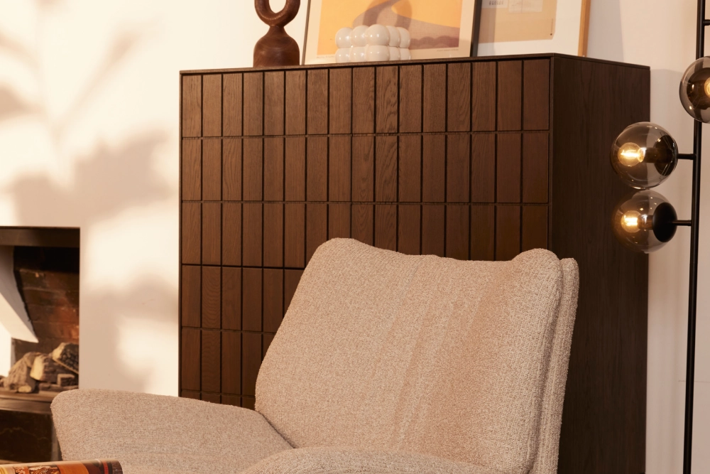 Kast Cubio Cupboard Espresso Sfeerbeeld 2